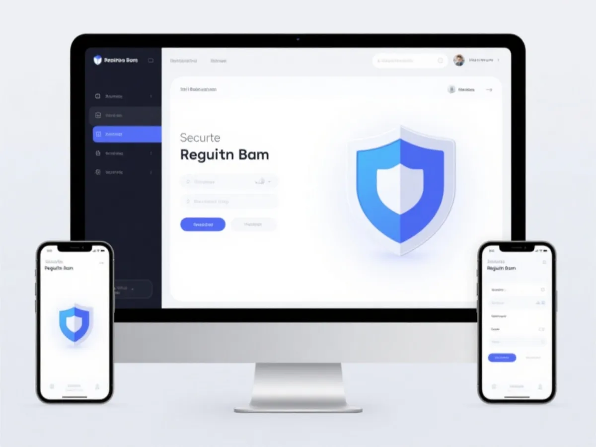 安全官方入口与注册平台示意图